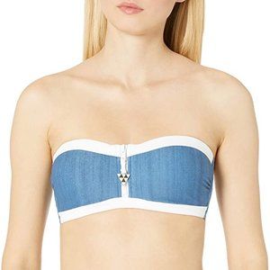 Seafolly Women's Block Party Bandeau Bustier Bikin